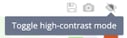 High-contrast icon
